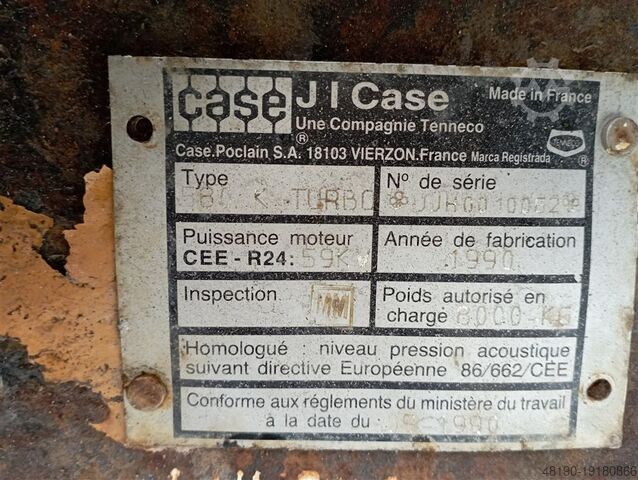 Backhoe loader Case 580 K