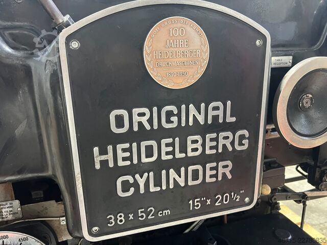 Letterpress machine heidelberg Cylinder KS