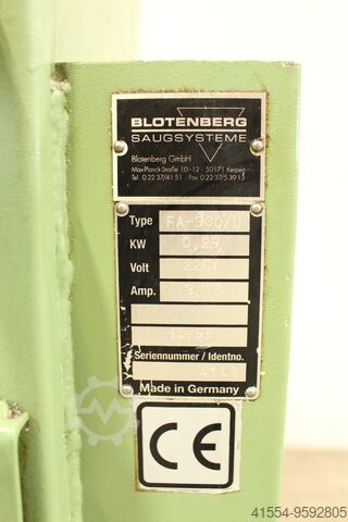 Emulsion care cart, emulsion filter Blotenberg FA-300/U
