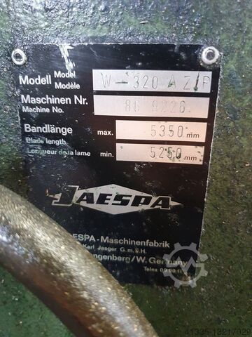 Bandsägeautomat horizontal hydraulisch JAESPA W320 AZ/P