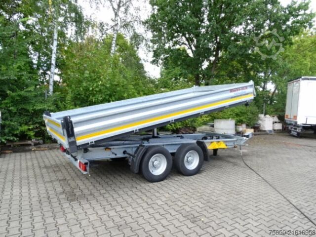 Kippanhänger Möslein TTG 11 Verzinkt  neuer Tandem 3- Seitenkipper Tieflader-- Neufahrzeug --