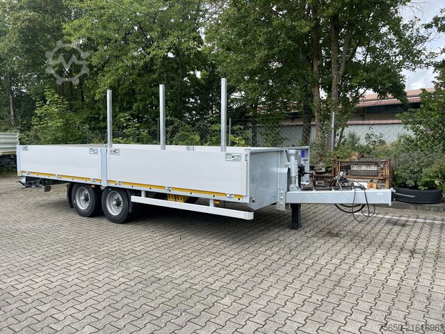 Open trailer Möslein THT 11- G 7,2  Tandem- Pritschenanhänger- Tieflader