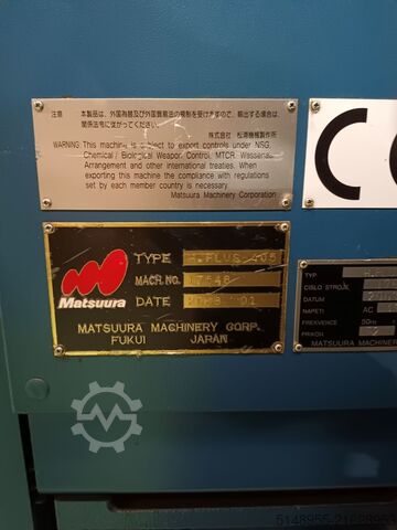 Horizontal-Bearbeitungszentrum Matsuura H Plus-405