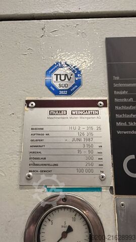 Stanzpresse Müller Weingarten HU2-315.25