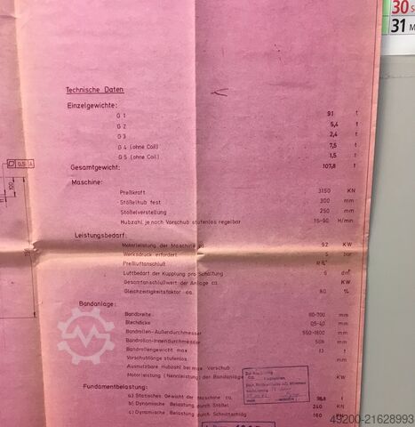 Stanzpresse Müller Weingarten HU2-315.25