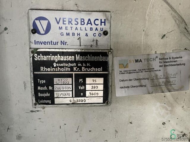 Sheet shears Scharringhausen HTSO 4/5100 1970 Scharringhausen 