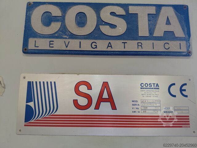 Wide belt sander for metal Costa Levigatrici (Италия) MSA 2 CCCS 1150