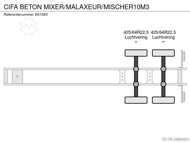 Mixer CIFA BETON MIXER/MALAXEUR/MISCHER10M3