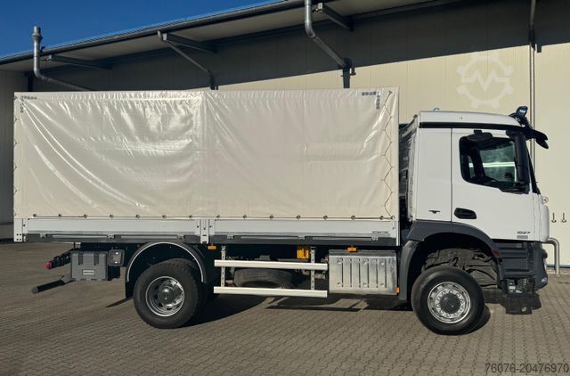 LKW mit Pritsche & Plane MERCEDES-BENZ 1827 Allrad 4x4 Klima Heizung 3 Sitze Fahrschule
