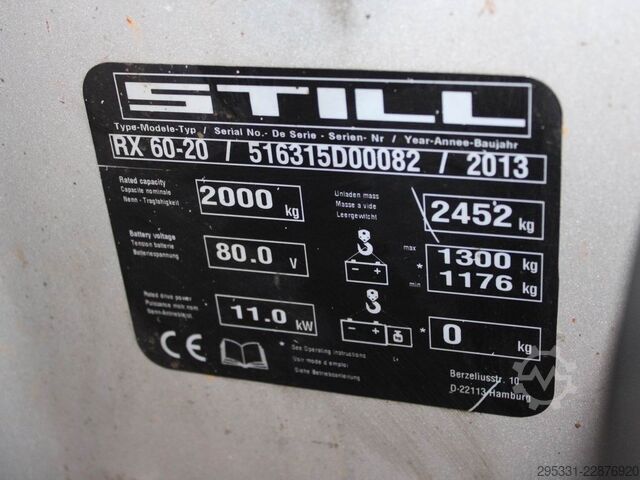 Elektro 4 Rad-Stapler Still RX 60-20  6315