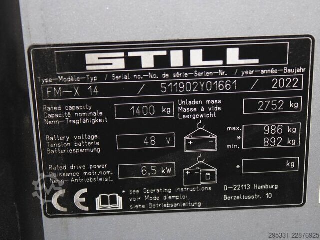Schubmaststapler Still FM-X 14