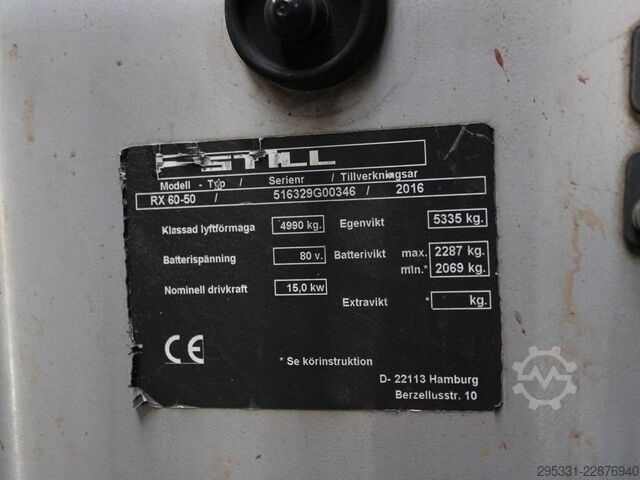 Elektro 4 Rad-Stapler Still RX 60-50  6329