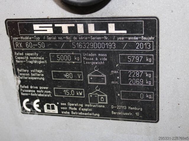 Elektro 4 Rad-Stapler Still RX 60-50  6329