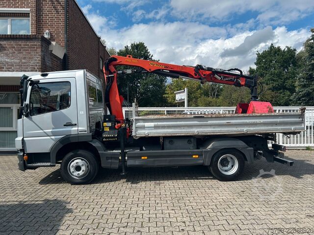 Dreiseitenkipper MERCEDES-BENZ 822 Atego MEILLER 3Skipper +PK7002 + Greifer