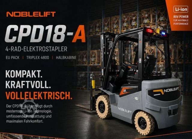 Elektro 4 Rad-Stapler Noblelift CPD18-A2