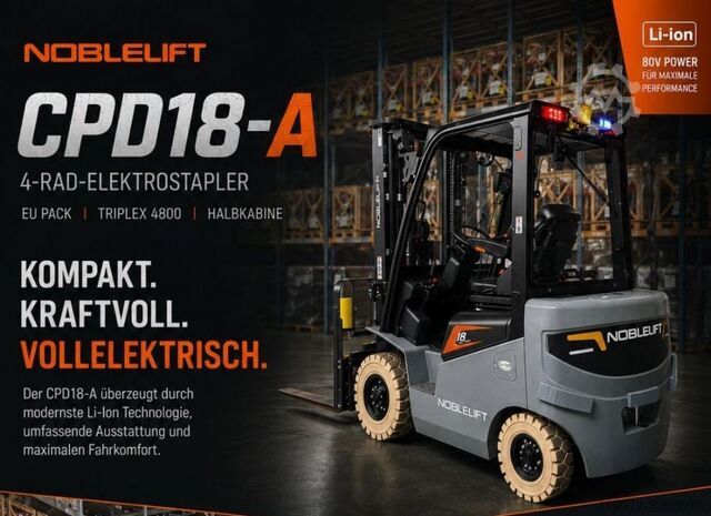 Elektro 4 Rad-Stapler Noblelift CPD18-A2