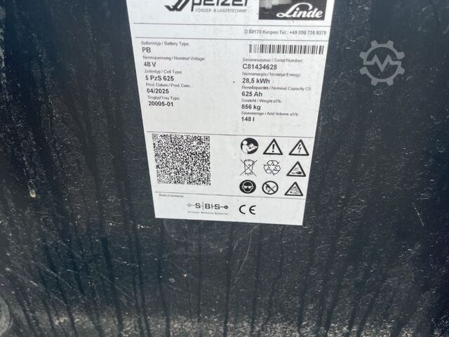 Electric 4-wheel forklift Linde E 16P-02