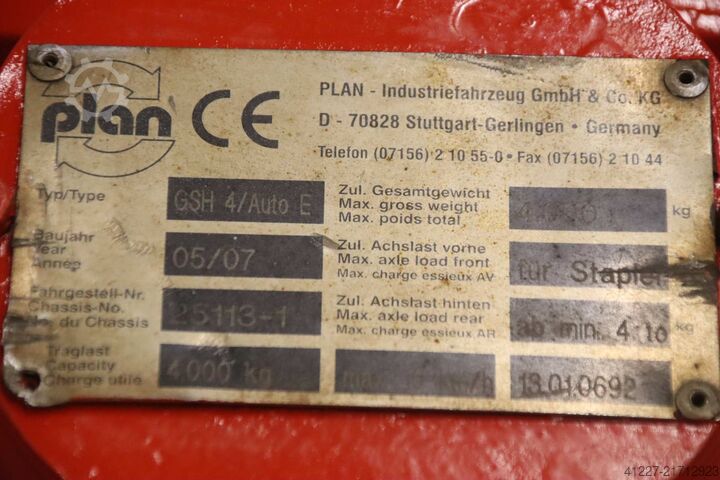 Gabelstaplerschwanenhals für Schwerlast-Transportwagen Plan GSH 4/Auto E