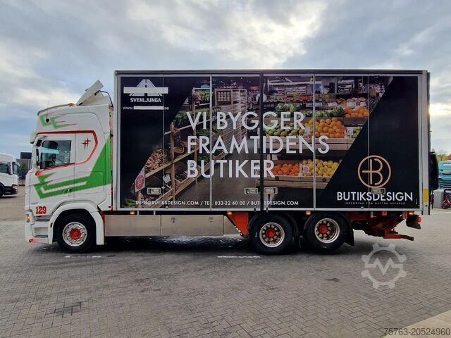 Suitcase Scania R580 V8 NGS Highline 6x2 - Box with sidedoors -...