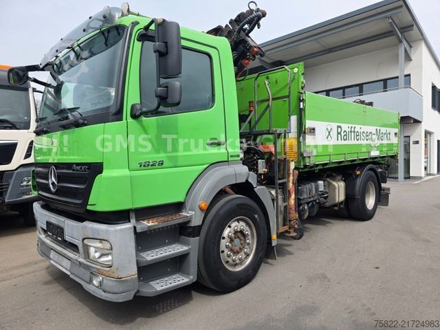 Tipper truck MERCEDES-BENZ Axor 1829 / E5 / ALU Kipper / Atlas Kran