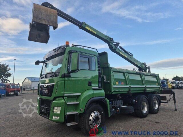 Kipper LKW MAN TGS 26.500 6x4 Meiller + Kran + Bordmatik 137TKM