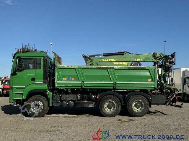 Kipper LKW MAN TGS 26.500 6x4 Meiller + Kran + Bordmatik 137TKM