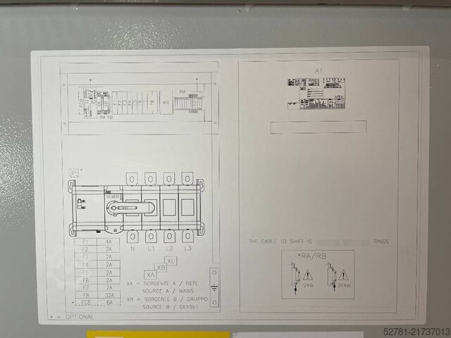 Construction equipment ATS Panel 630A - Max 435 kVA - DPX-27508