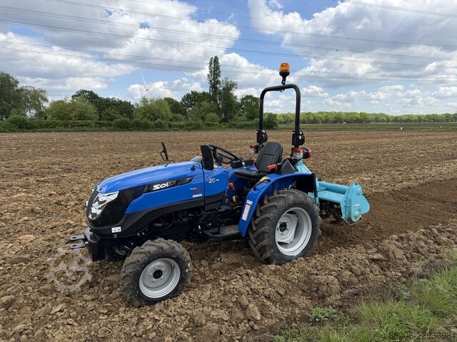Solis 20 4WD mini tractor DEMO 2026 option with rotary tiller SOLIS 20 4WD minitractor DEMO 2026 optie met grondfrees