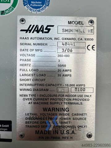 Vertikales Bearbeitungszentrum HAAS MINIMILL