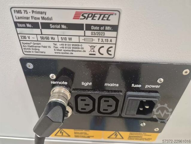 Laminar Flow Module Spetec FMS 75