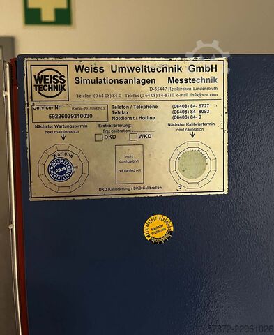 Temperature Test Chamber Weiss Technik KWP 120/70