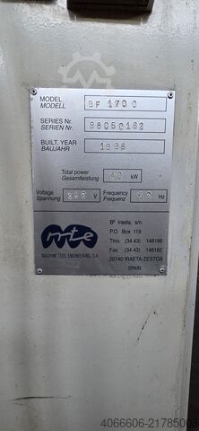 Bed type milling machine MTE BF-1700