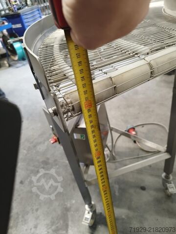 Stainless steel angle conveyor belt Lynnmoore 01-8555