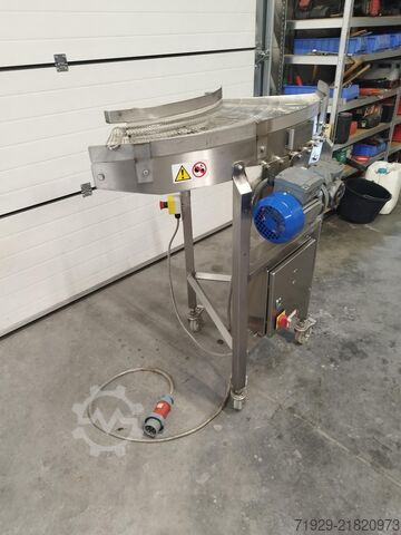 Stainless steel angle conveyor belt Lynnmoore 01-8555