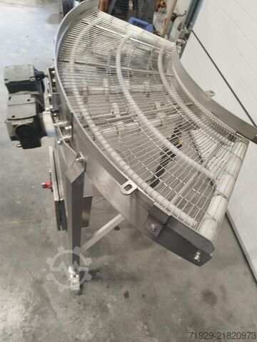 Stainless steel angle conveyor belt Lynnmoore 01-8555