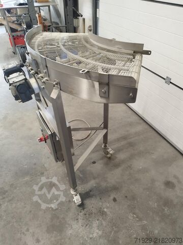 Stainless steel angle conveyor belt Lynnmoore 01-8555