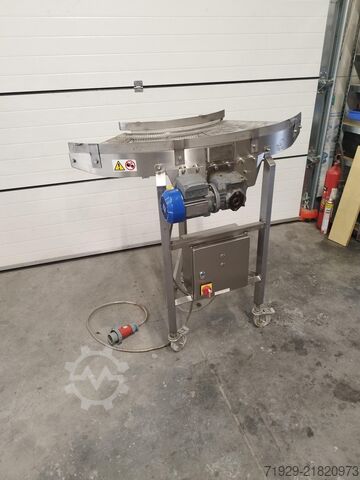 Stainless steel angle conveyor belt Lynnmoore 01-8555