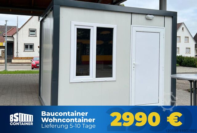 Living container - 300cm x 240cm x 240H BS-Container 7.2m² Mini-Bürocontainer Classic-Linie