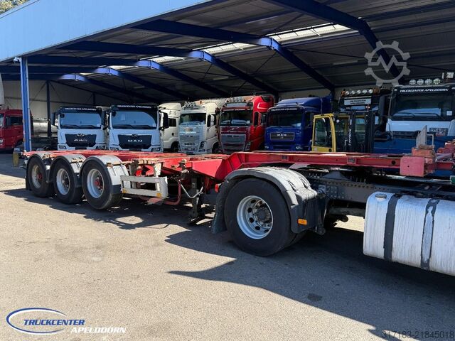Container transport Pacton T3-010 2x uitschuifbaar, BPW met Trommelremmen