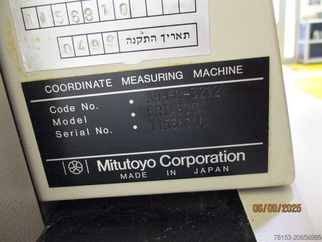 Coordinate measuring machine Mitutoyo BRT-A910