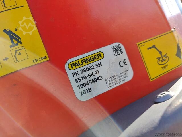 Crane truck Mercedes-Benz Actros 4151 V8 8x4 Palfinger PK78002