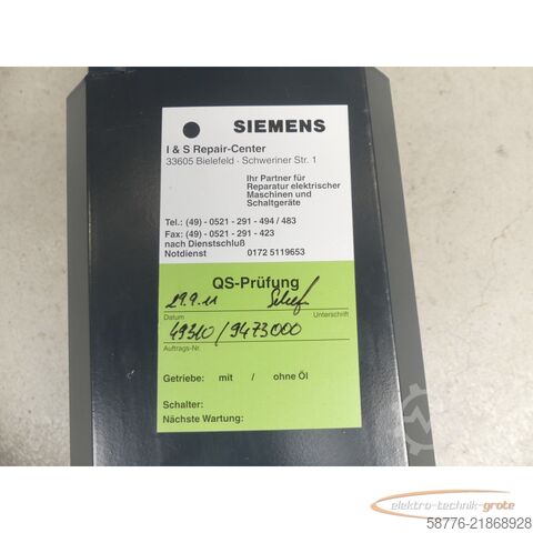 Control unit Siemens 1FT6064-1AH71-3EG1 Servomotor SN:YFM913199703003 -generalüberholt-