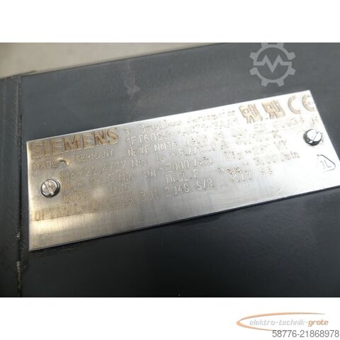 Control unit Siemens 1FT6086-8AC71-3AA1 Synchronservomotor SN: YFNN14040901008