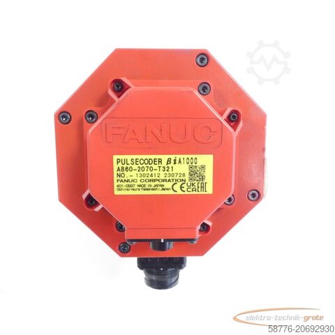 Fanuc Motor Fanuc A06B-2076-B503 AC Servomotor SN: C283X0A28 + Encoder A860-2070-T321