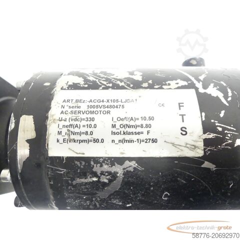 Control unit  FTS ACG4-X105-LJSA1 AC - Servomotor SN: 1005VS480475