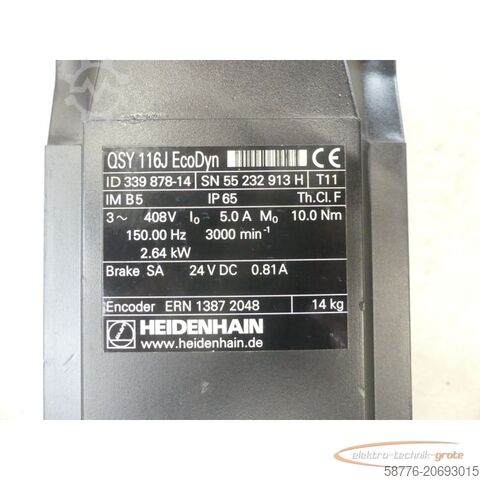 Control unit Heidenhain QSY 116J ID 339 878-14 SN55232913H generalüberh. + 12 Mon. Gewährl.