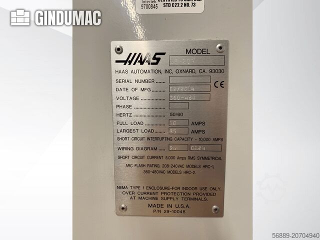 Horizontal Turning Machine HAAS ST-20Y