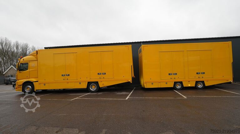 Car carrier van Mercedes-Benz ACTROS 1942 CAR TRANSPORTER COMBI WITH TIJHOF T...