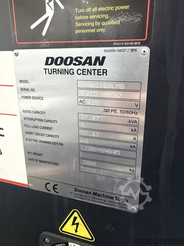 CNC lathe Doosan Lynx 2100LMB