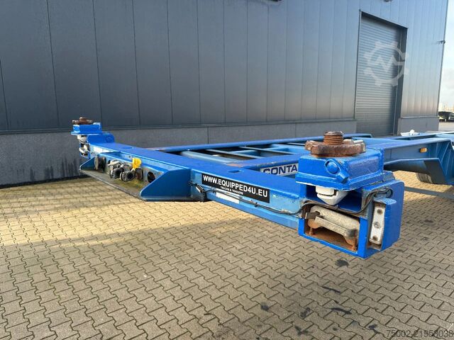 Container transportation Contar 40FT HIGH CUBE chassis / liftaxle / drumbrakes ...